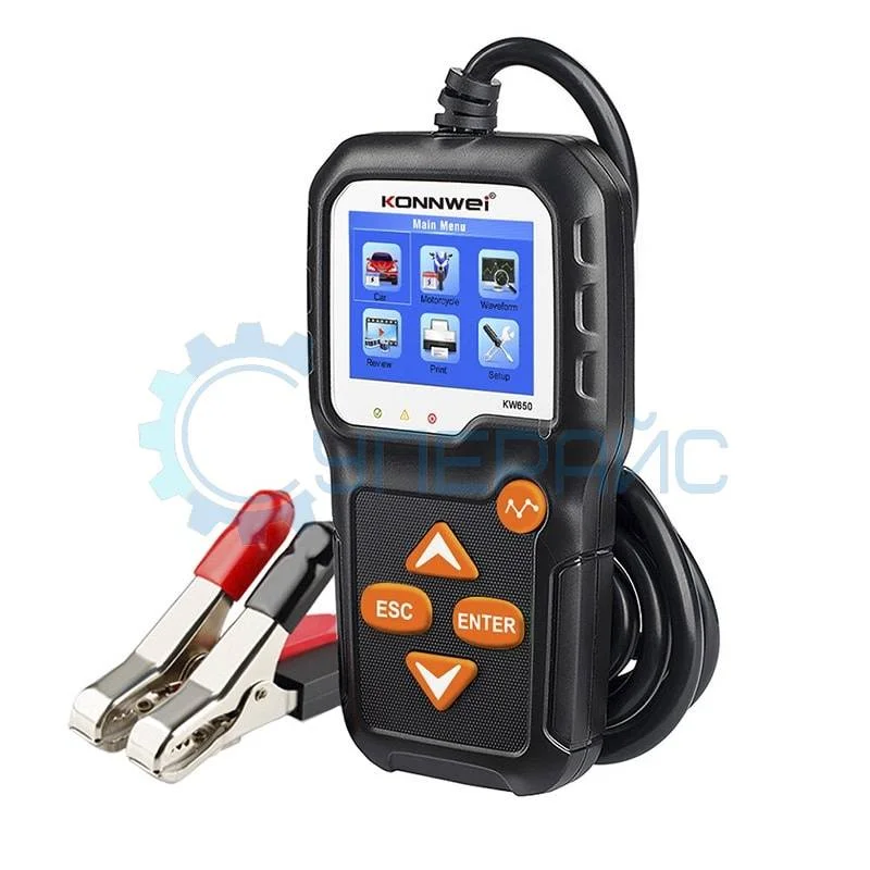 Прибор для проверки аккумуляторных батарей автомобилей Konnwei KW650 фото 1