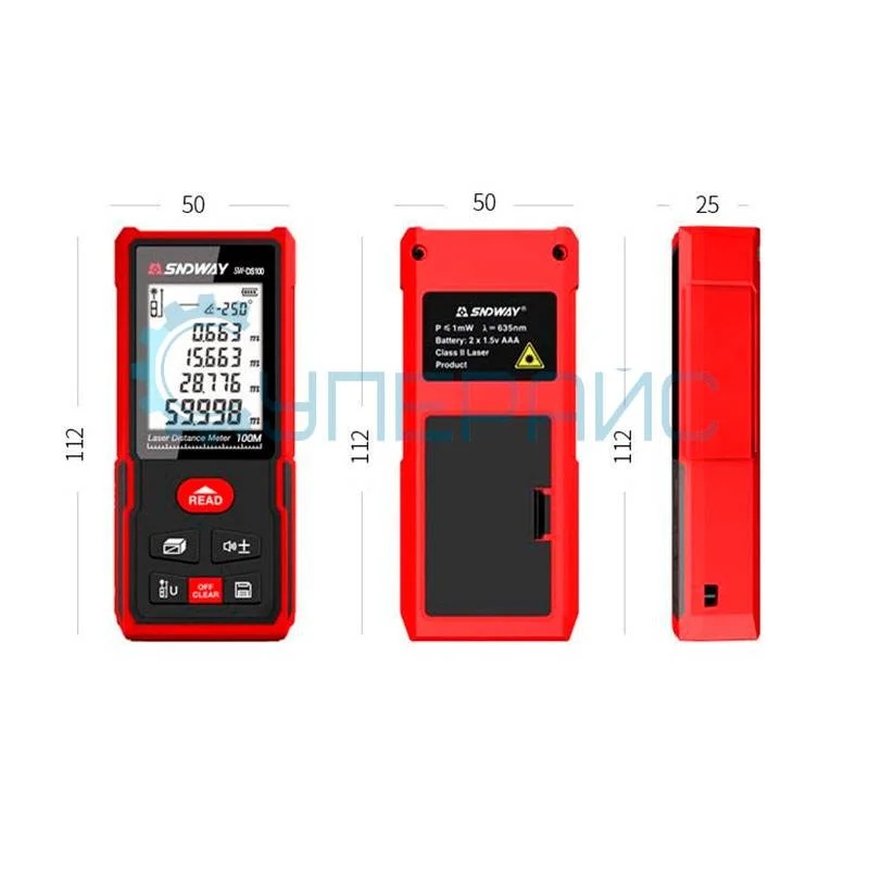 Лазерный дальномер SNDWAY SW-DS50 фото 5