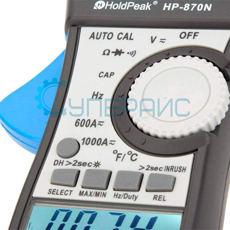 Клещи-мультиметр переменного и постоянного тока HoldPeak HP-870N фото 4