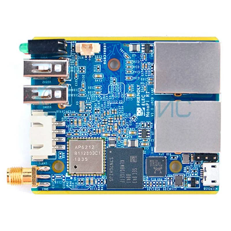 Одноплатный компьютер FriendlyElec NanoPi R1 (RAM 512 МБ) фото 2