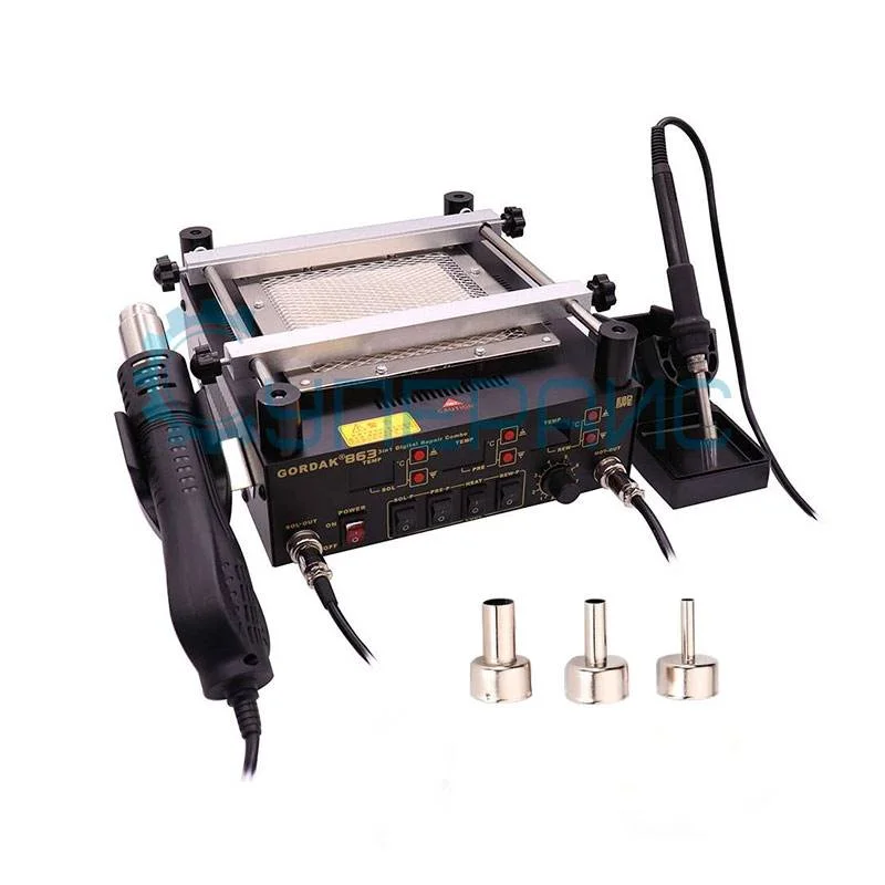 Паяльная станция GORDAK 863 3 в 1 фото 3