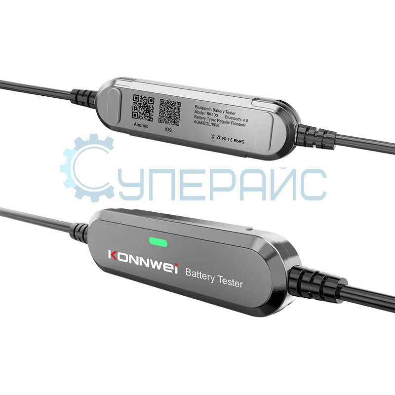 Bluetooth-тестер аккумуляторных батарей Konnwei BK100 фото 1