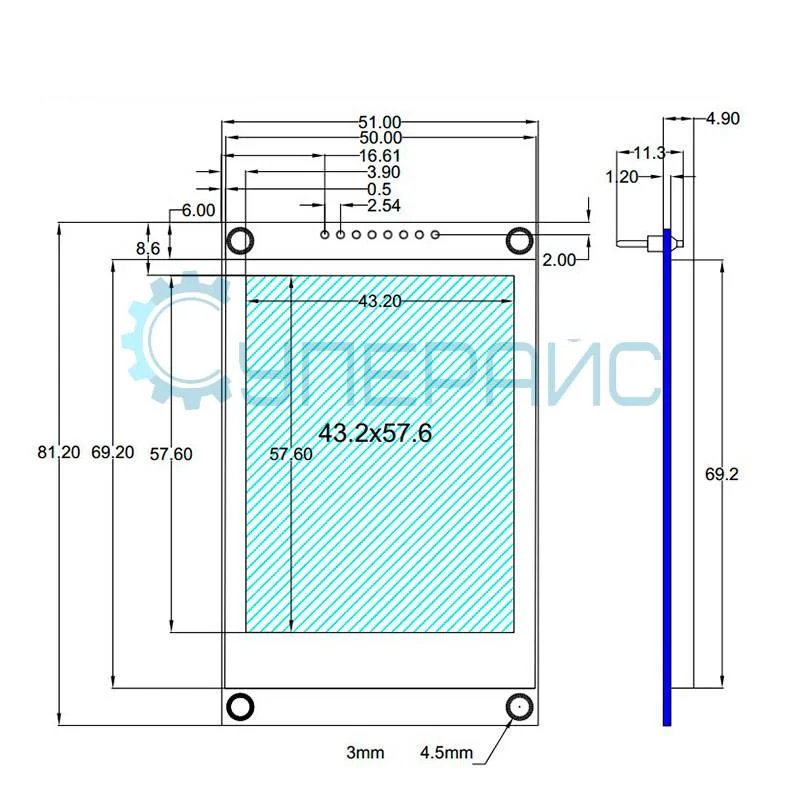 Дисплей TFT 2.8 дюйма, SPI, 3.3 В фото 7