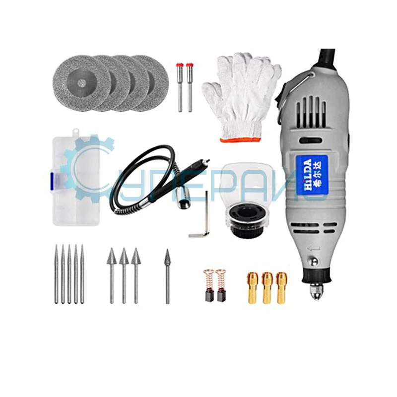 Мини-дрель с гибким валом HiLDA JD3323C фото 5