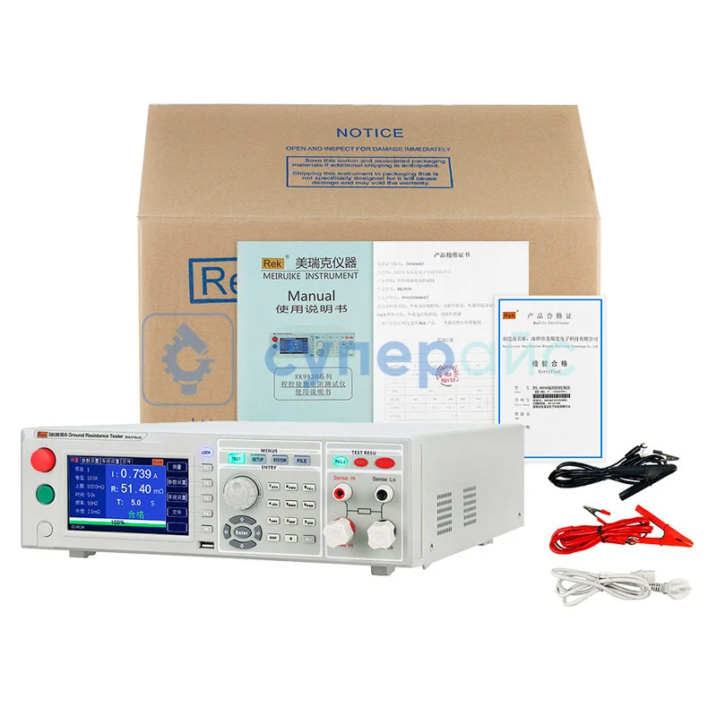 Измеритель сопротивления заземления цифровой Rek RK9930A фото 3