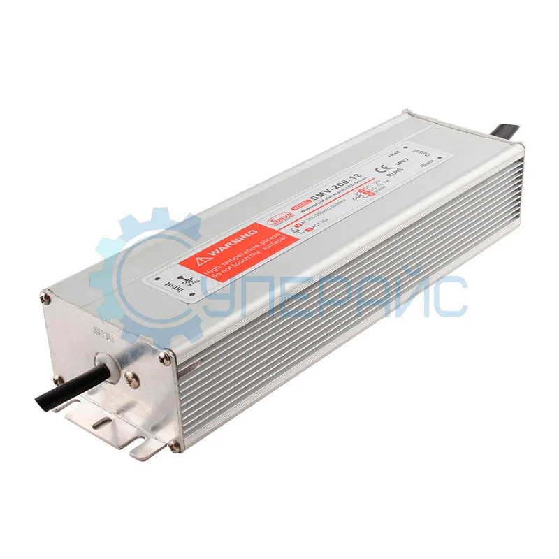 Герметичный блок питания Smun SMV-200-12 (12 В, 16.7 А, 200 Вт) фото 1