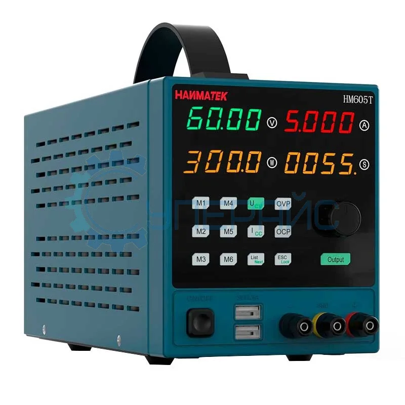 Одноканальный блок питания HANMATEK HM605T (60 В, 5 А) фото 1