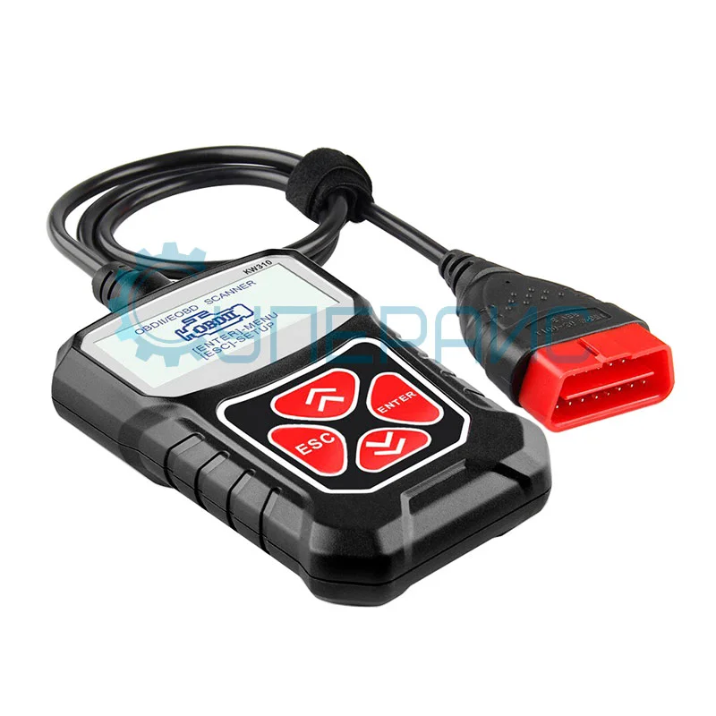 Портативный автомобильный диагностический сканер по протоколу OBDII Konnwei KW310 фото 1