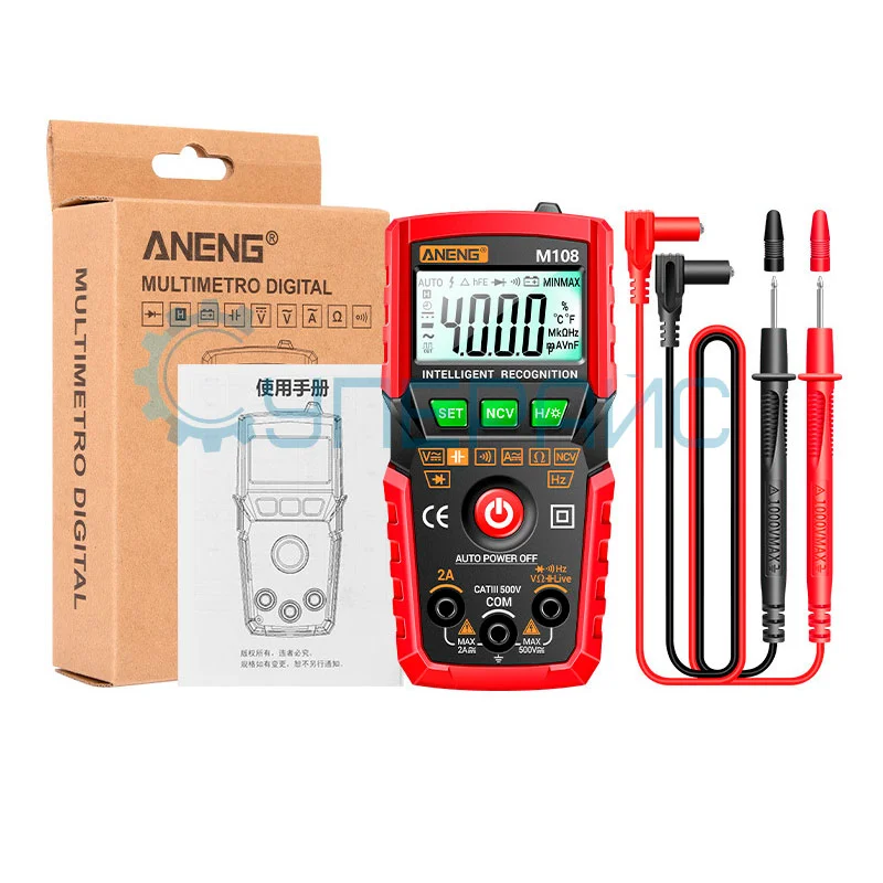Портативный мультиметр ANENG M108 фото 4