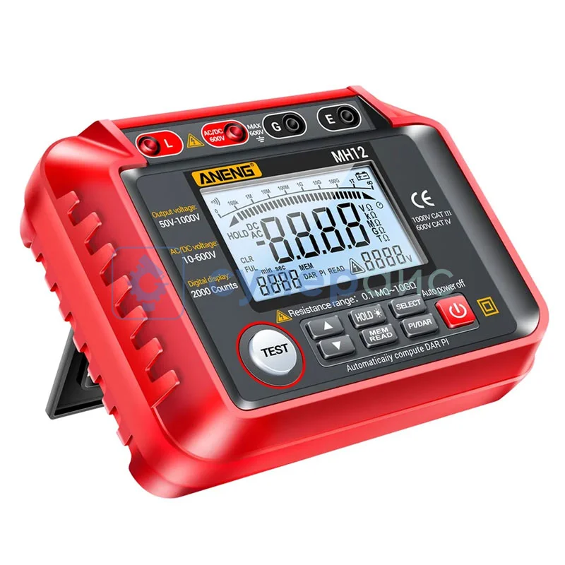 Тестер сопротивления изоляции ANENG MH12 фото 1