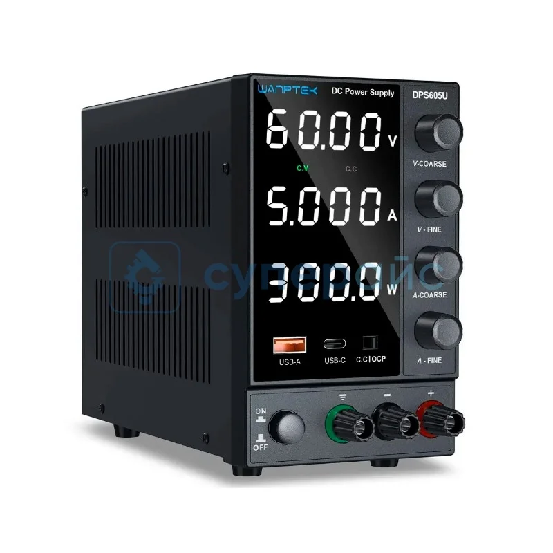 Мини лабораторный источник питания Wanptek DPS605U (60В, 5А) фото 1