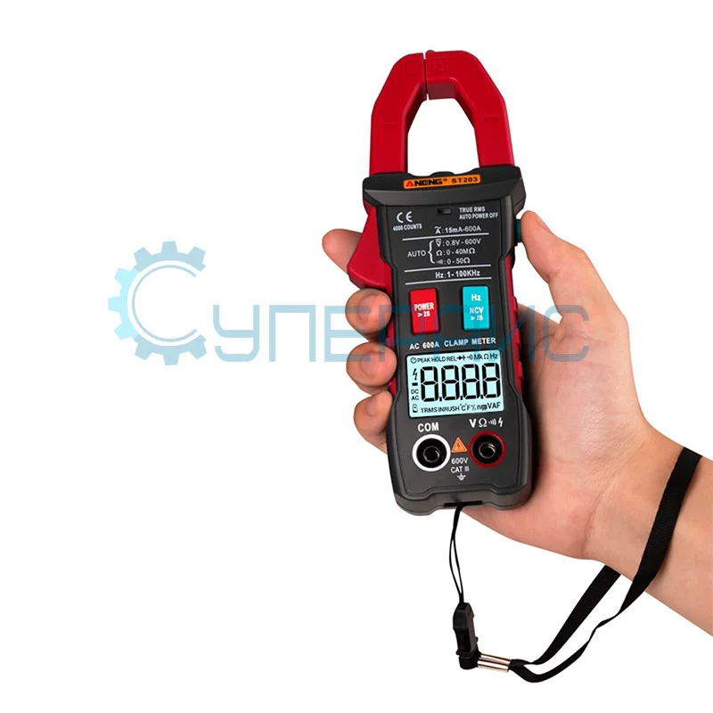 Автоматические токоизмерительные клещи переменного тока ANENG ST203 фото 6