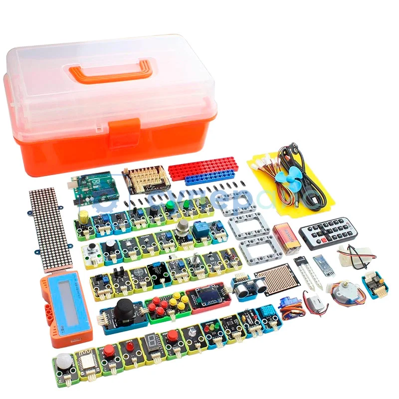 Стартовый набор для робототехники UNO R3 расширенный (63 в 1) с 13 уроками в среде Scratch фото 1