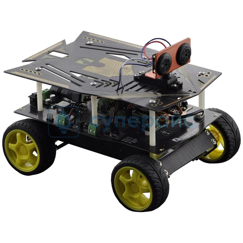Четырехколесная робот-машинка DFRobot Cherokey: A 4WD Basic Robot Building Kit for Arduino фото 1