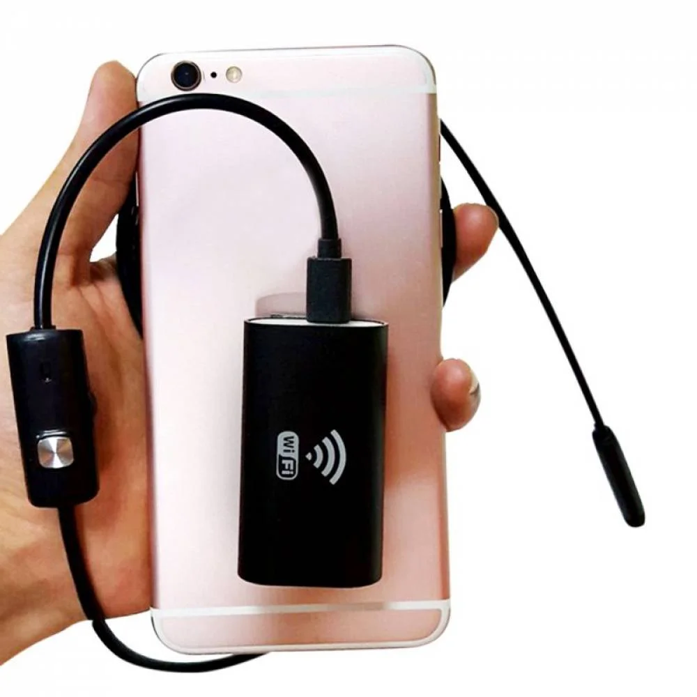 Видеоэндоскоп WiFi HD720P (беспроводной гибкий эндоскоп, 5 м) фото 1