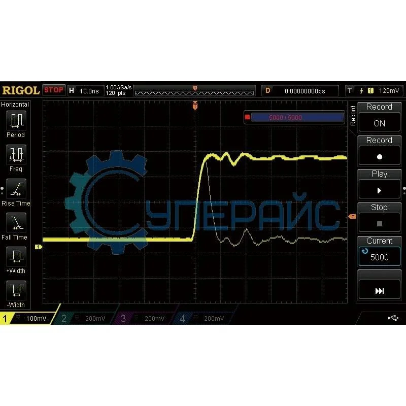 Цифровой осциллограф RIGOL DS1104Z (4 канала х 100 МГц) фото 7