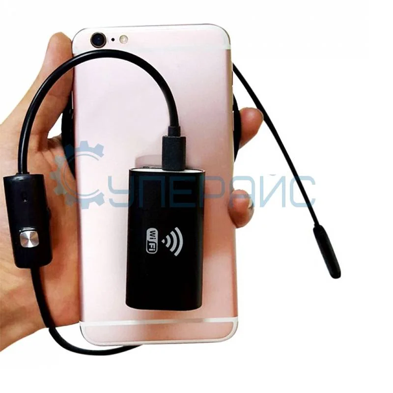 Видеоэндоскоп WiFi HD720P (полужесткий кабель, 3,5 м) фото 2
