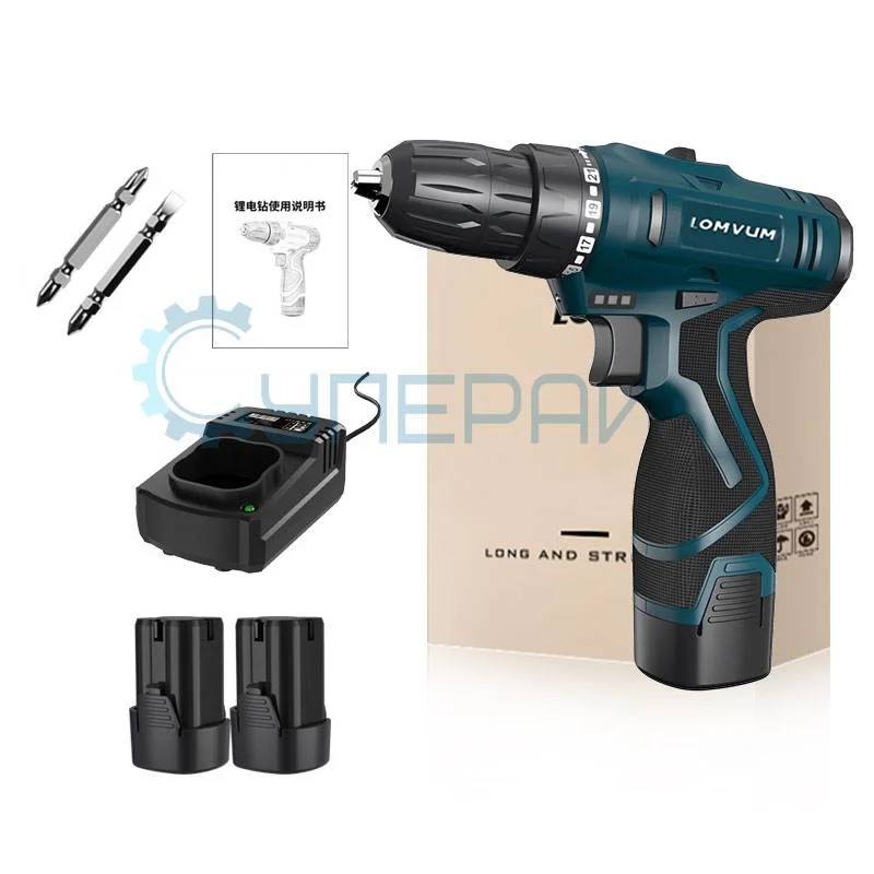 Дрель-шуруповерт Lomvum LY1601 с двумя аккумуляторами фото 1