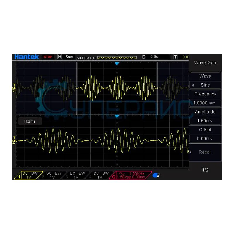 Цифровой осциллограф Hantek DSO4104C (4 канала, 100 МГц) фото 10
