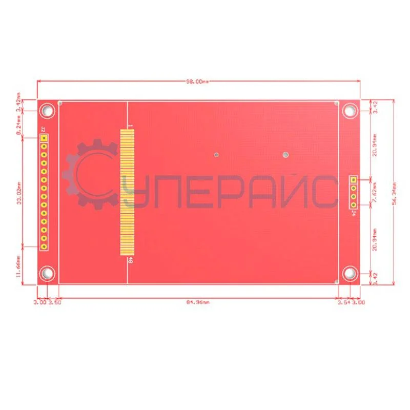 Графический TFT-экран 3.5 дюйма с сенсорной панелью фото 4