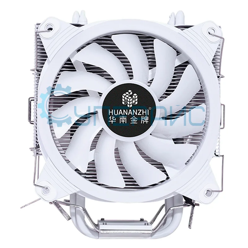 Кулер для процессора HUANANZHI A600, 2500 об/мин, 2 вентилятора, LED-подсветка фото 1