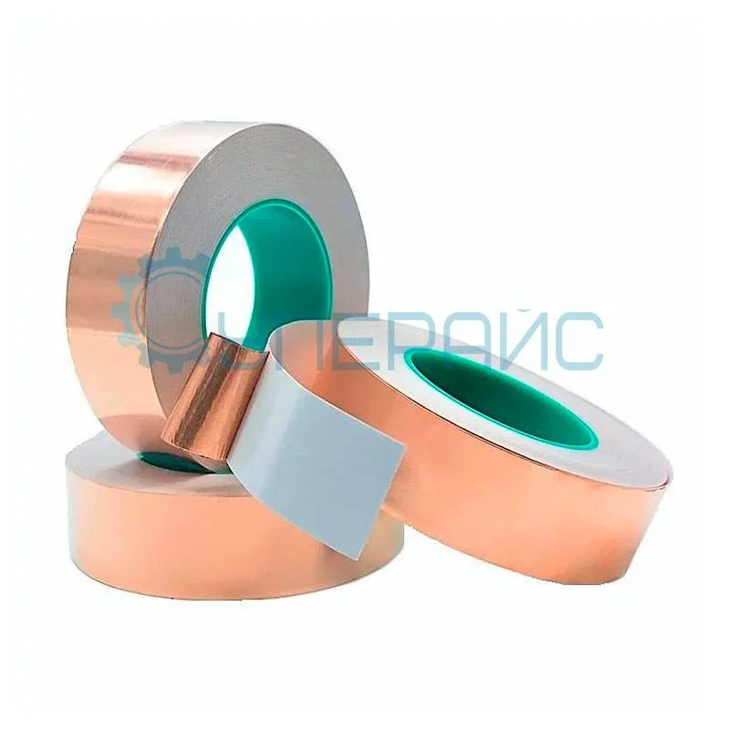 Медная лента с токопроводящим клеевым слоем BND50-25 50мм * 25м фото 4