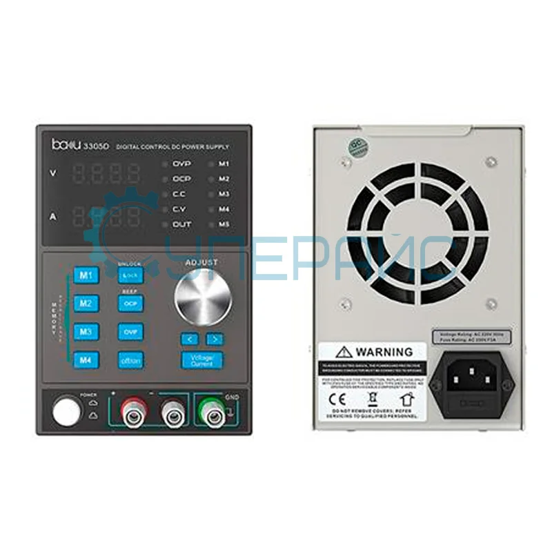Одноканальный блок питания Baku BA-3305 D (30 В, 5 А, 150 Вт) фото 2