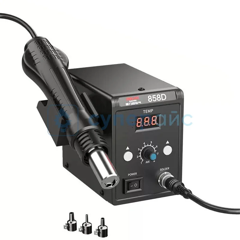 Термовоздушная паяльная станция Delixi 858D фото 1