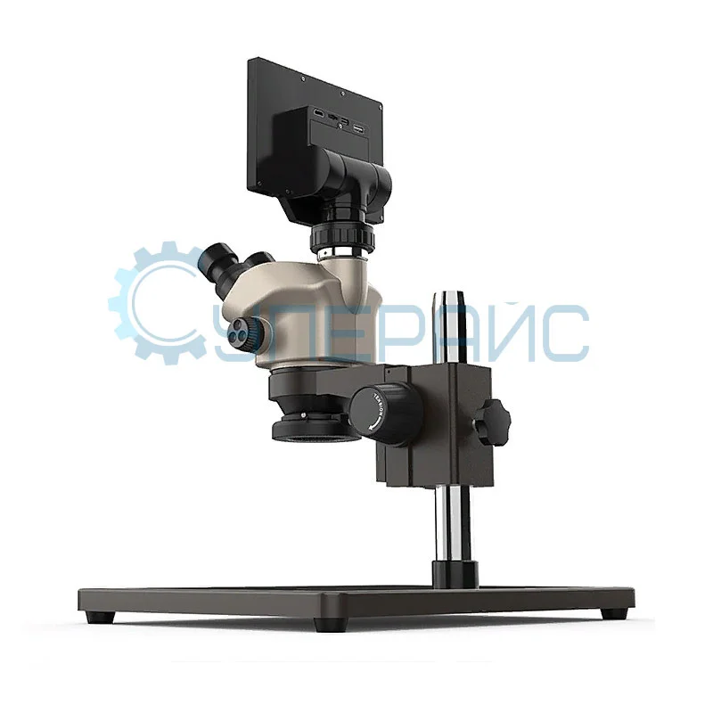 Видеомикроскоп тринокулярный Baku BA-012 с монитором 7 дюймов фото 1