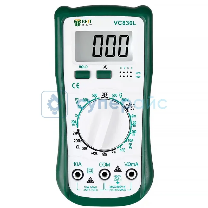 Мини мультиметр с подсветкой BEST BST-VC830L фото 1