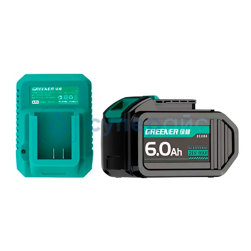 Гайковерт электрический GREENER 21 В, 6 Ач фото 1