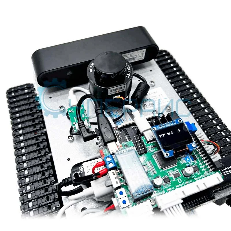 Робот на гусеничном шасси WHEELTEC tracked vehicle ROS фото 2