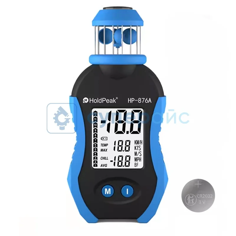 Анемометр чашечный HoldPeak HP-876A фото 1