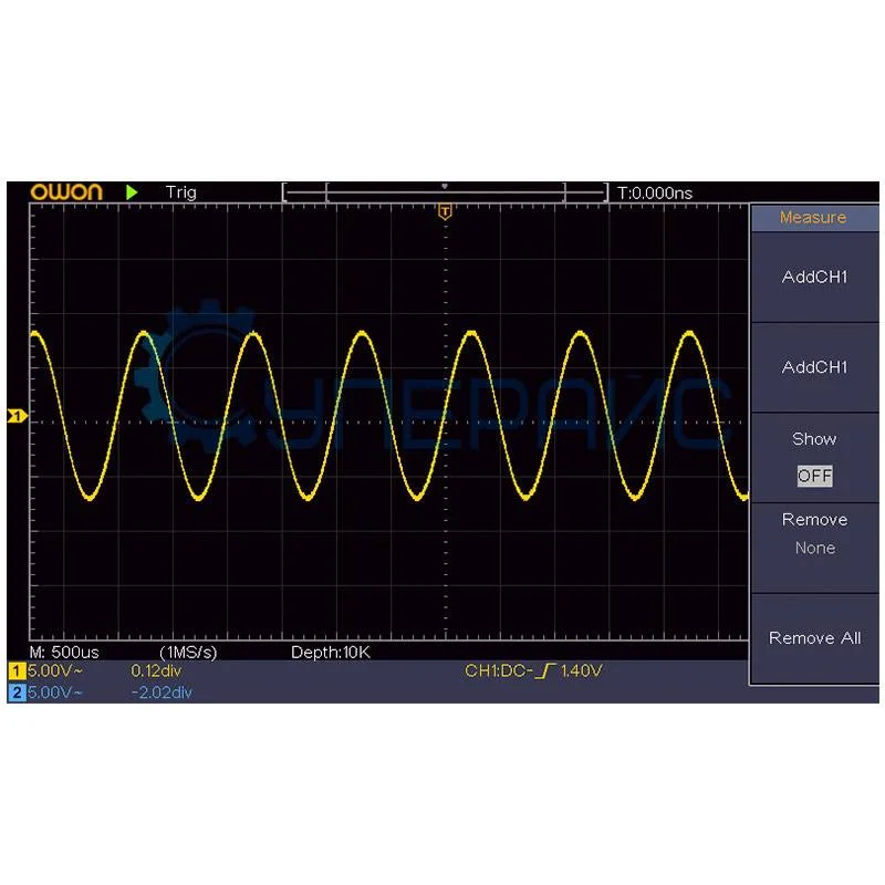 Двухканальный настольный осциллограф OWON SDS1052 (2 канала, 50 МГц) фото 6