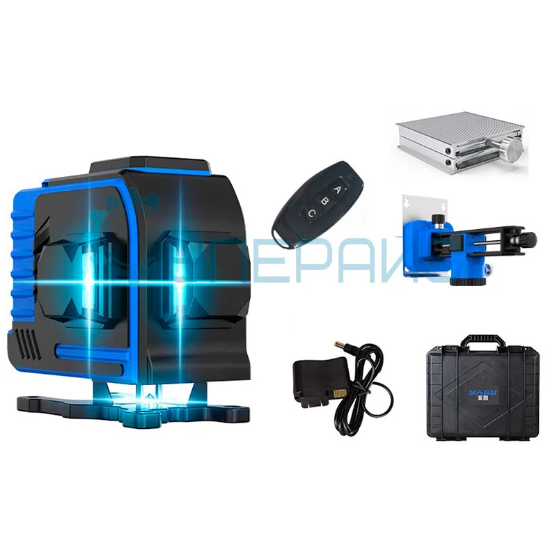 Двенадцатилучевой нивелир YAGU YGDSSPY с зелёным лазером фото 7