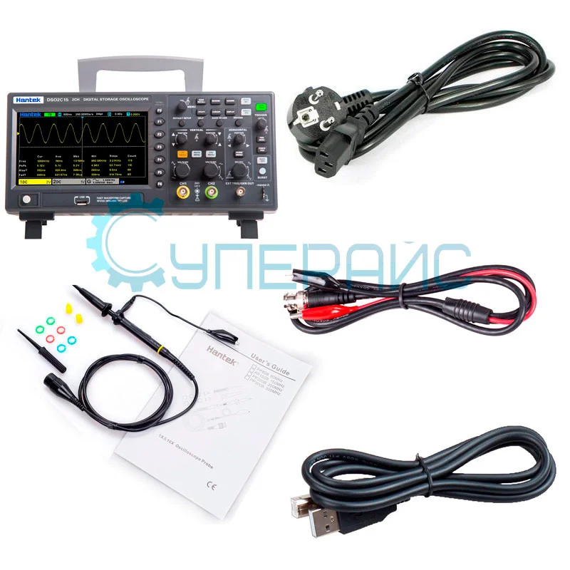 Цифровой осциллограф Hantek DSO2C15 (2 канала x 150 МГц) фото 4