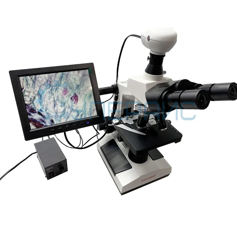 Цифровой биологический микроскоп Saike Digital SK2009H2, тринокулярный фото 4