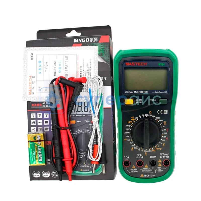 Многофункциональный мультиметр MasTech MY64 фото 2