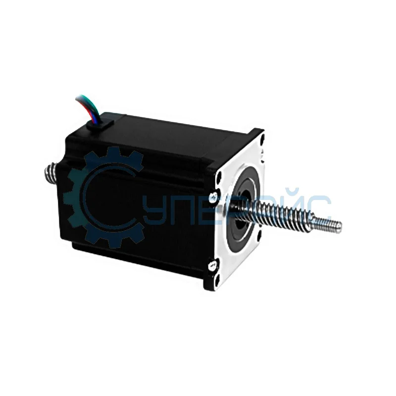 Электромотор шаговый с вал-гайкой UMot 57HS7407T Tr10 * 10 (NEMA 23) фото 1
