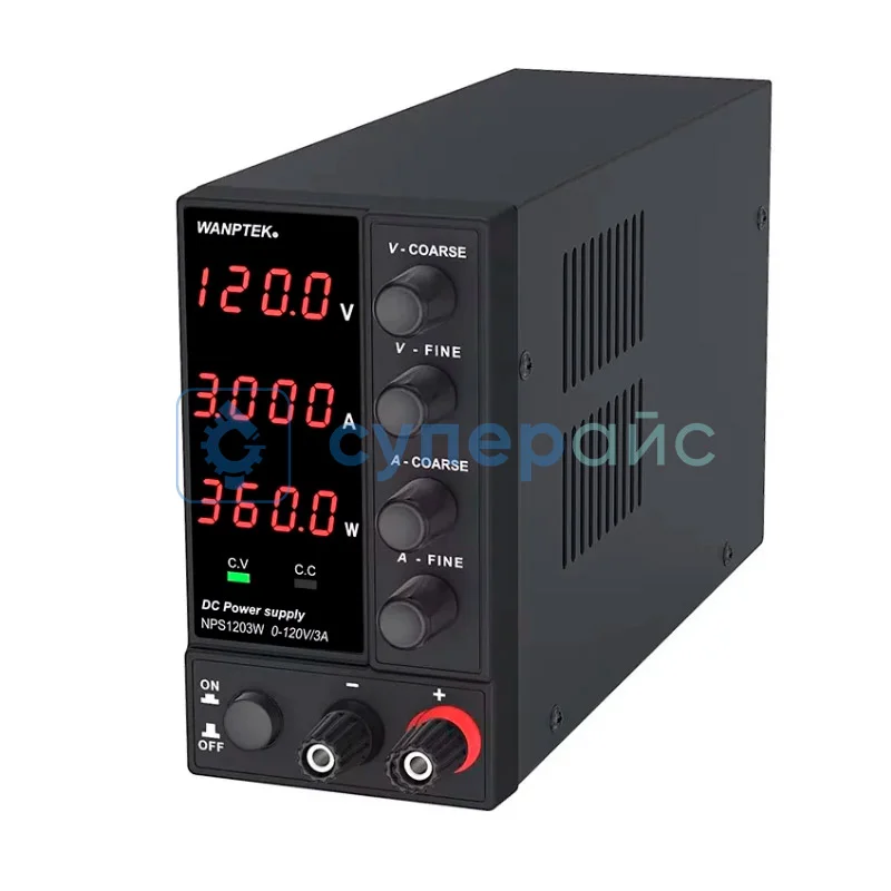 Регулируемый блок питания Wanptek NPS1203W (120В, 3А) фото 2