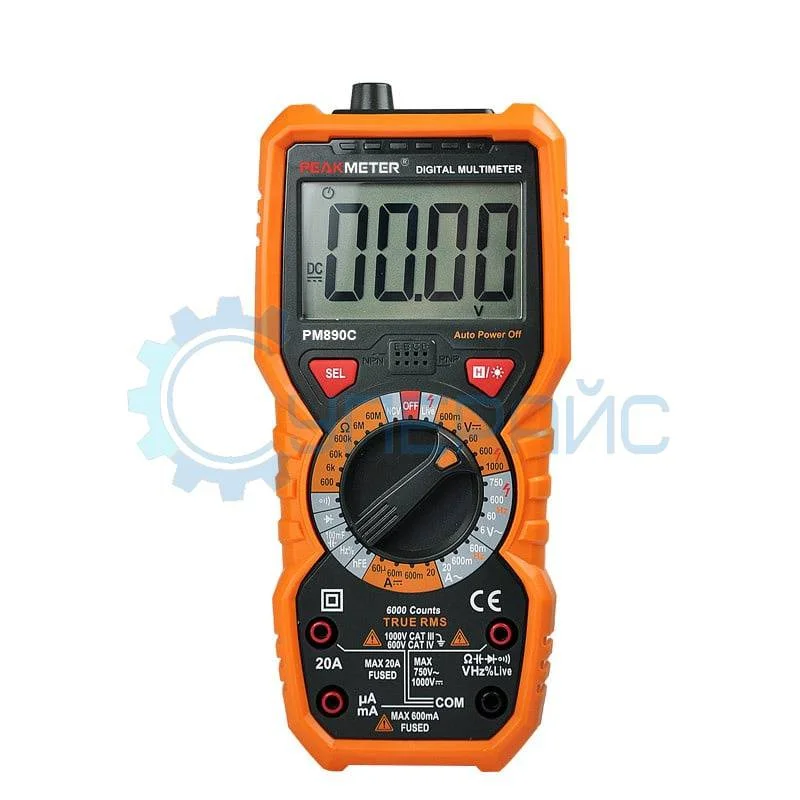 Мультиметр Peakmeter PM890C цифровой (True RMS) фото 1