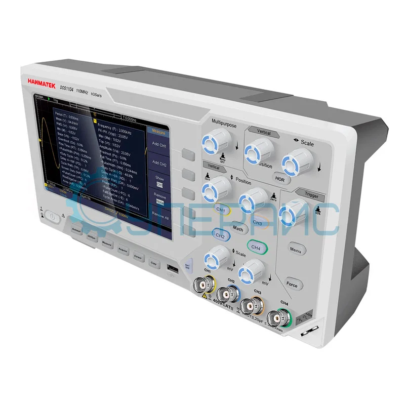Четырехканальный осциллограф HANMATEK DOS1104 (4 канала, 110 МГц) фото 1