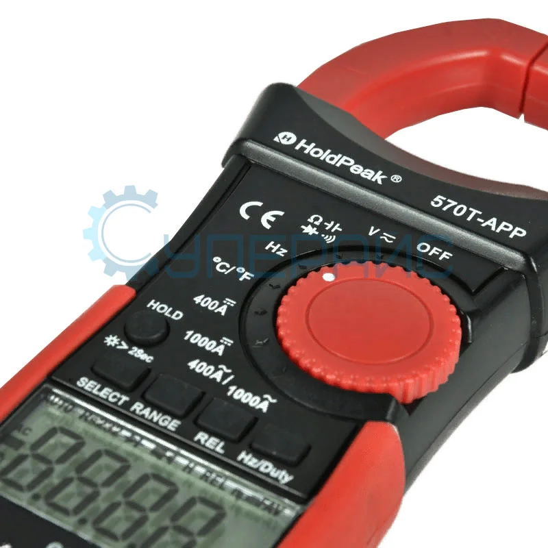 Клещи токоизмерительные HoldPeak HP570T цифровые фото 4
