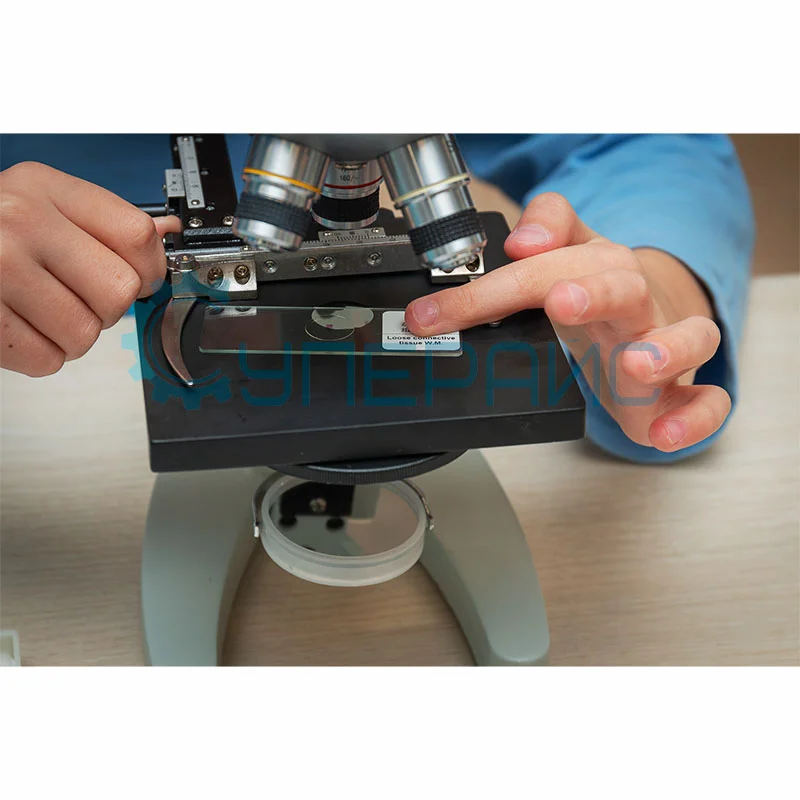 Школьный монокулярный микроскоп Supereyes MyLab M17 с расширенным набором для опытов и 50 микропрепаратами фото 3