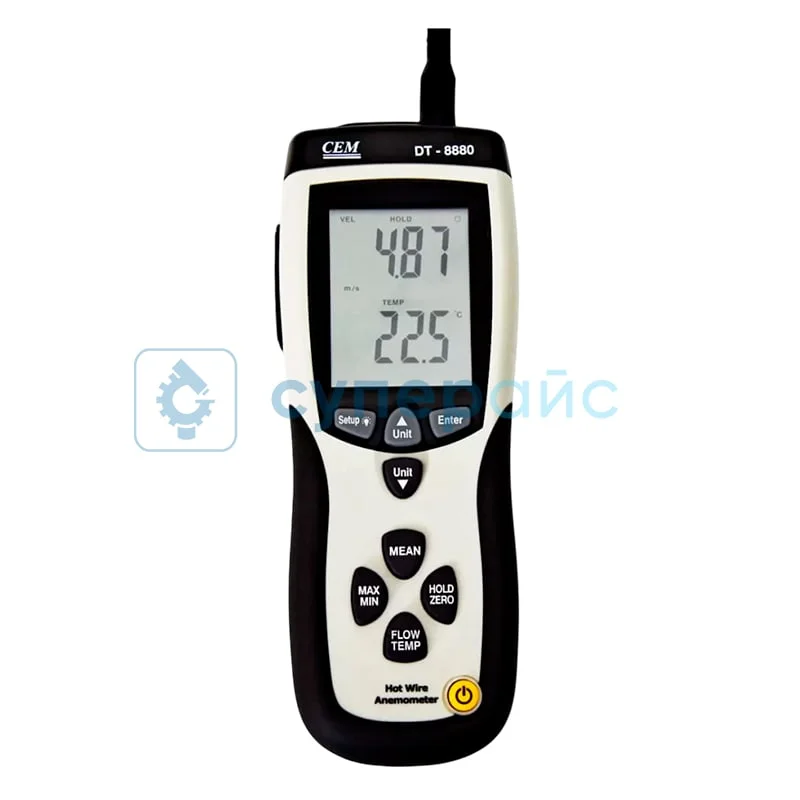 Термоанемометр для измерения скорости ветра CEM DT-8880 фото 3