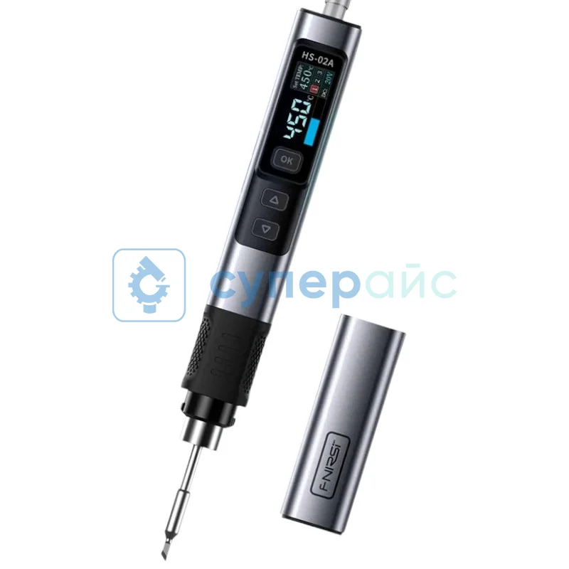 Электрический паяльник FNIRSI HS-02А F с набором жал фото 1