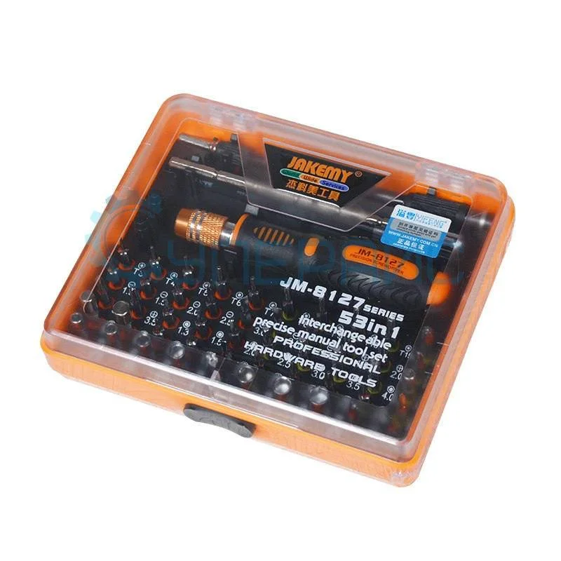 Отвертка с набором бит и торцевых головок JAKEMY JM-8127 53 в 1 фото 3