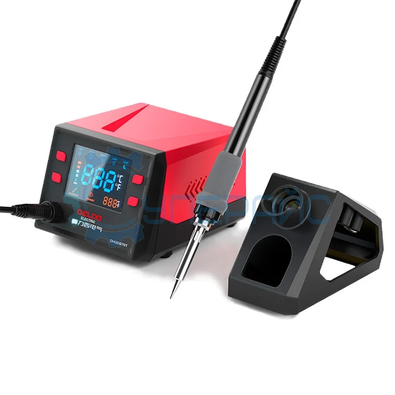 Цифровая паяльная станция Delixi DHGDB70T с регулятором температуры фото 1