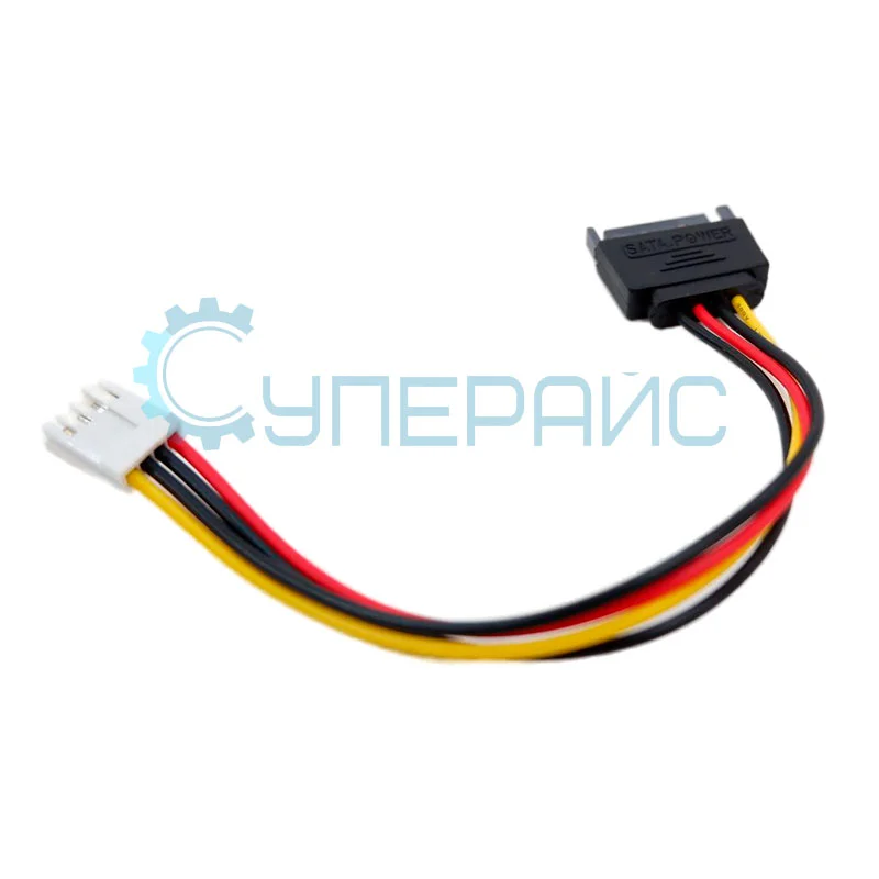 Переходник питания для ПК 4Pin to SATA 15P 4P фото 1