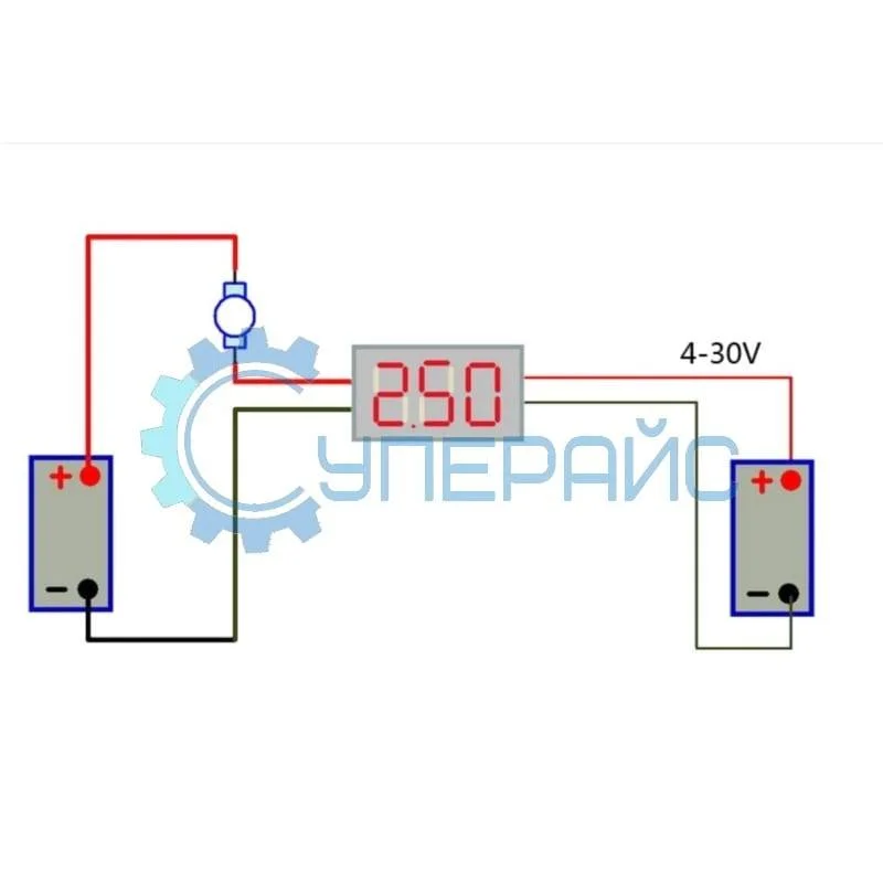 Амперметр, измерительная головка, DC 0-10А (0.56) фото 1